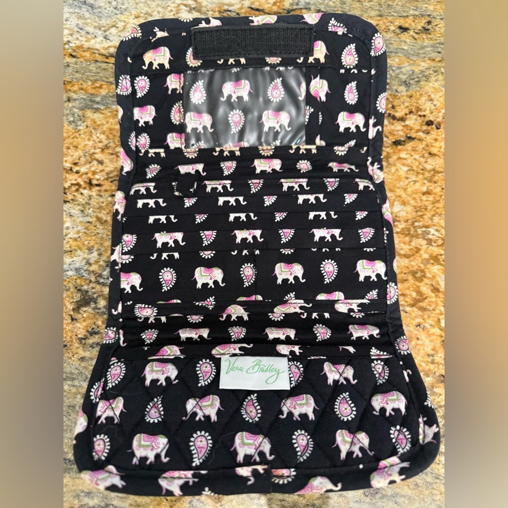 Retired Vera Bradley Pink Elephants wallet - Picture 3 of 6